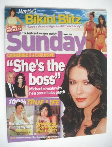 Sunday magazine - 7 May 2006 - Catherine Zeta Jones cover