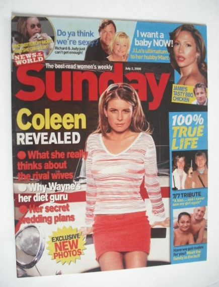 Sunday magazine - 2 July 2006 - Coleen McLoughlin cover