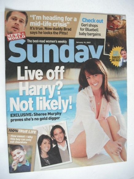 Sunday magazine - 14 January 2007 - Sheree Murphy cover