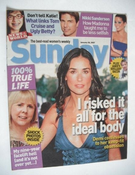 Sunday magazine - 28 January 2007 - Demi Moore cover