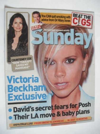 Sunday magazine - 24 June 2007 - Victoria Beckham cover