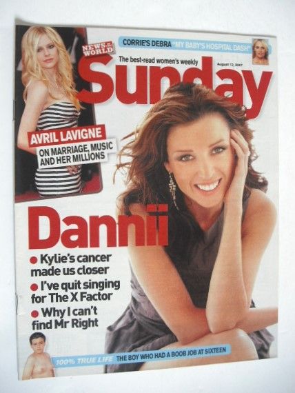 Sunday magazine - 12 August 2007 - Dannii Minogue cover