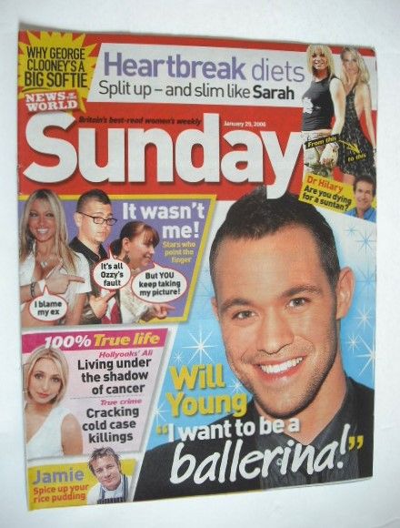 Sunday magazine - 29 January 2006 - Will Young cover