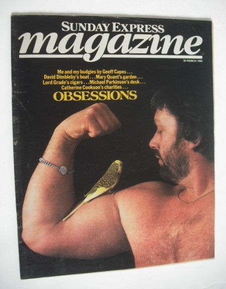 Sunday Express magazine - 20 March 1983 - Geoff Capes cover