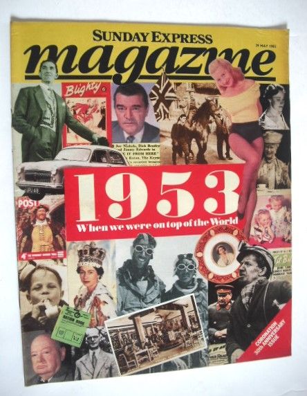 Sunday Express magazine - 29 May 1983 - 1953 When We Were On Top Of The World cover
