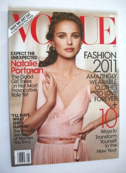 US Vogue magazine - January 2011 - Natalie Portman cover
