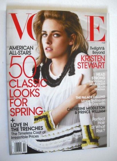 US Vogue magazine - February 2011 - Kristen Stewart cover
