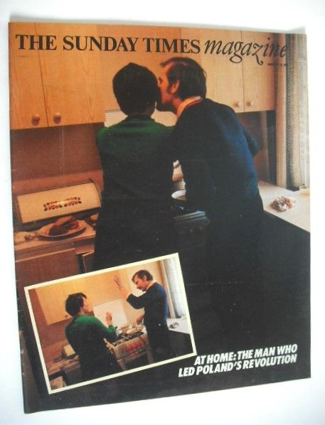 The Sunday Times magazine - Lech Walesa cover (18 January 1981)
