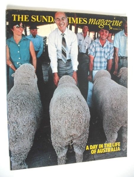 The Sunday Times magazine - A Day In The Life Of Australia cover (15 November 1981)