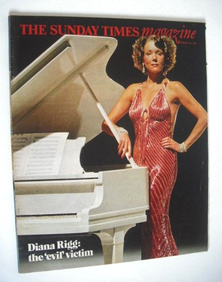 The Sunday Times magazine - Diana Rigg cover (28 February 1982)