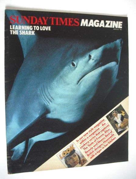The Sunday Times magazine - Shark cover (28 March 1982)