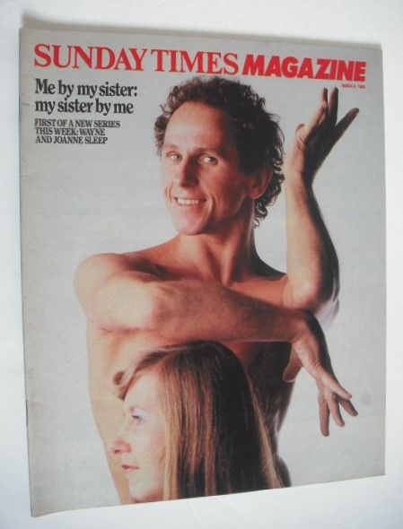 The Sunday Times magazine - Wayne Sleep and Joanne Sleep cover (6 March 1983)
