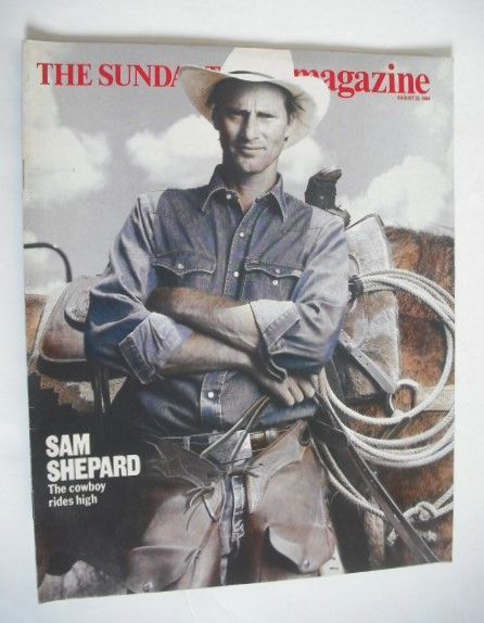 The Sunday Times magazine - Sam Shepard cover (26 August 1984)