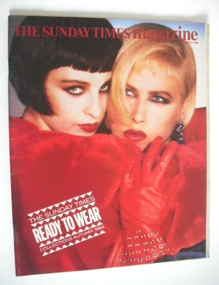 The Sunday Times magazine - Ready To Wear Collections Autumn 1984 cover (23 September 1984)