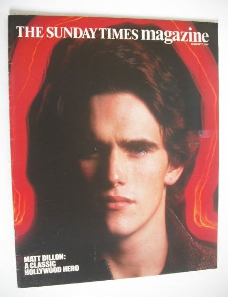 The Sunday Times magazine - Matt Dillon cover (3 February 1985)