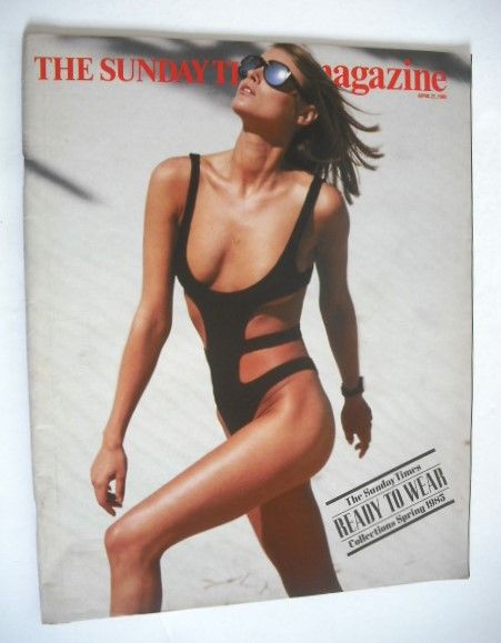 The Sunday Times magazine - Ready To Wear Collections cover (21 April 1985)