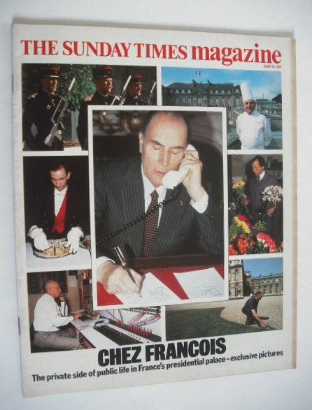 The Sunday Times magazine - Chez Francois cover (30 June 1985)