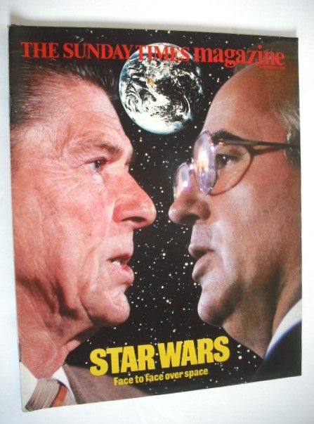 The Sunday Times magazine - Ronald Reagan and Mikhail Gorbachev cover (17 November 1985)