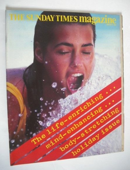 <!--1986-01-05-->The Sunday Times magazine - The Holiday Issue cover (5 Jan