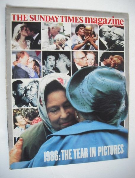 The Sunday Times magazine - 1986: The Year In Pictures cover (28 December 1986)