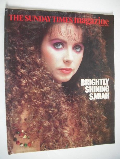 <!--1987-01-18-->The Sunday Times magazine - Sarah Brightman cover (18 Janu