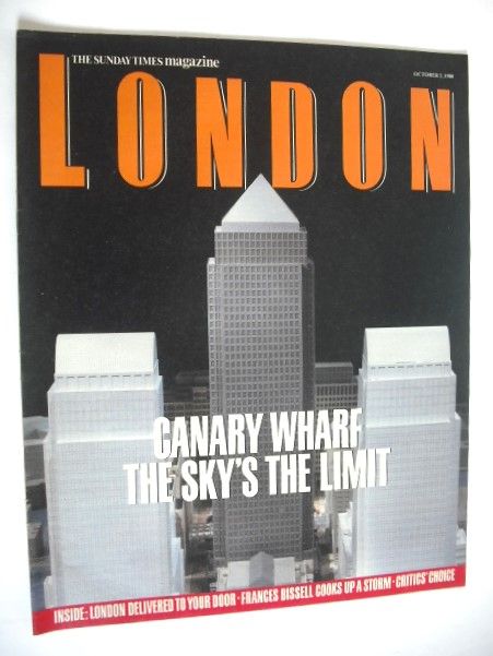 <!--1988-10-02-->The Sunday Times magazine supplement - Canary Wharf cover 