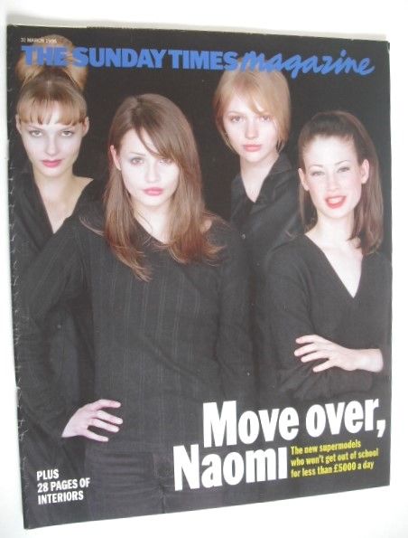 The Sunday Times magazine - Move over, Naomi cover (31 March 1996)
