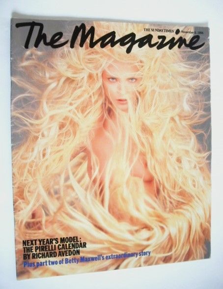 <!--1994-11-06-->The Sunday Times magazine - Nadja Auermann cover (6 Novemb