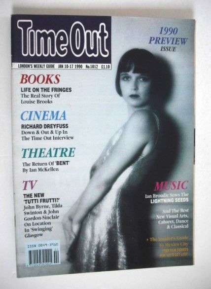 Time Out magazine - Louise Brooks cover (10-17 January 1990)