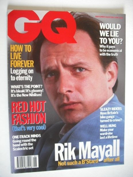 British GQ magazine - June 1993 - Rik Mayall cover