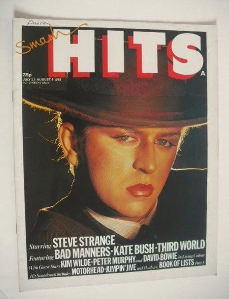 Smash Hits magazine - Steve Strange cover (23 July-5 August 1981)