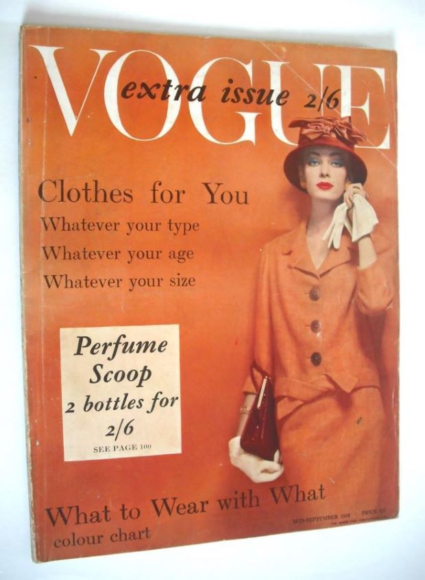 British Vogue magazine - Mid-September 1958 (Vintage Issue)