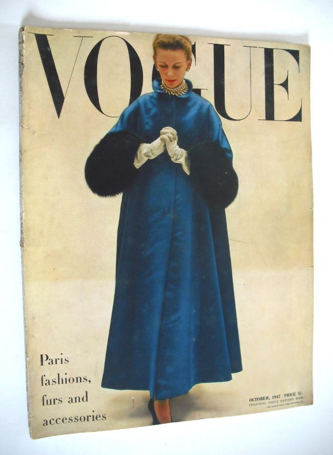 British Vogue magazine - October 1947 (Vintage Issue)