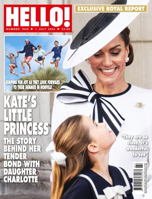 Hello! magazine - Kate Middleton and Princess Charlotte cover (1 July 2024 - Issue 1846)