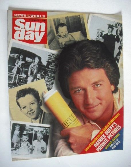 Sunday magazine - 7 December 1986 - Patrick Duffy cover