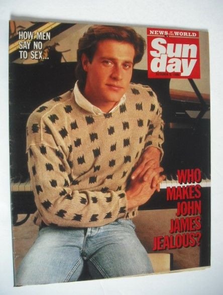 Sunday magazine - 5 October 1986 - John James cover