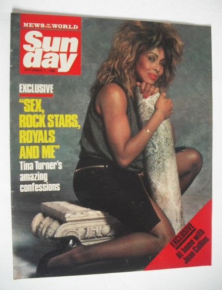 Sunday magazine - 7 September 1986 - Tina Turner cover