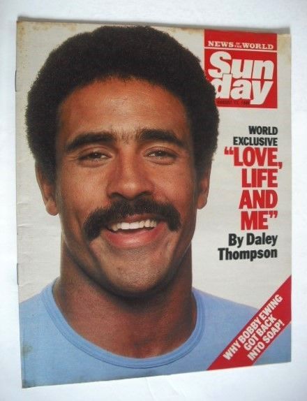 Sunday magazine - 17 August 1986 - Daley Thompson cover