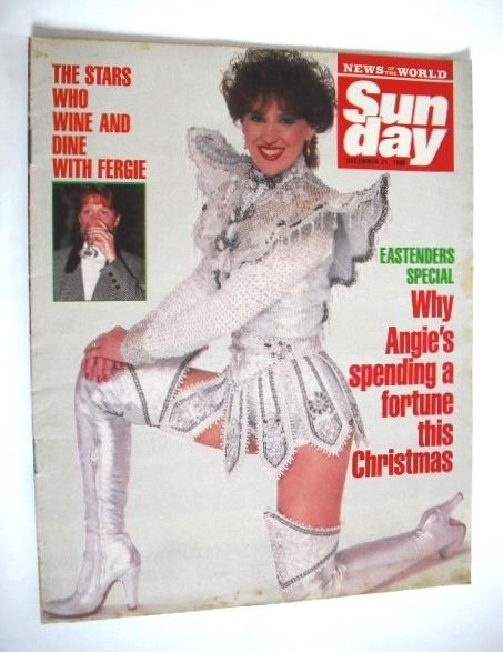 Sunday magazine - 21 December 1986 - Anita Dobson cover