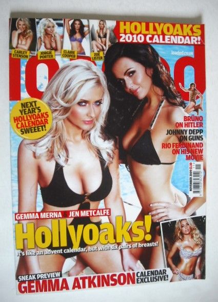 Loaded magazine - Gemma Merna and Jennifer Metcalfe cover (November 2009)