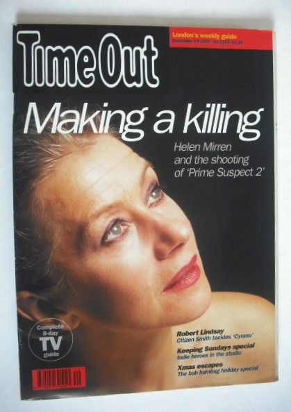 Time Out magazine - Helen Mirren cover (2-9 December 1992)