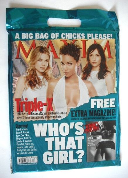 MAXIM magazine - Triple X cover (October 2000)