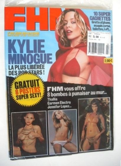 FHM magazine - Kylie Minogue cover (March 2002 - French Edition)