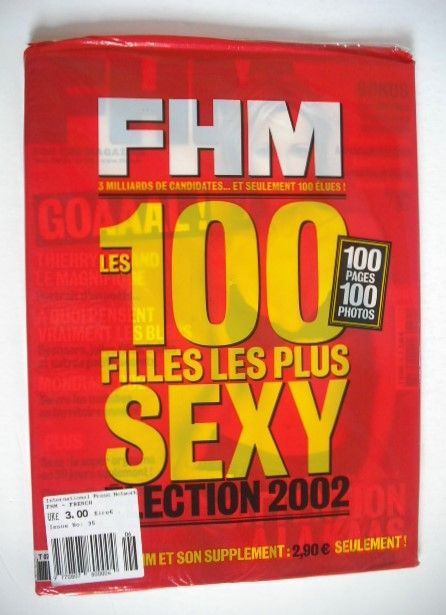 FHM magazine - Patricia Kaas cover (June 2002 - French Edition)