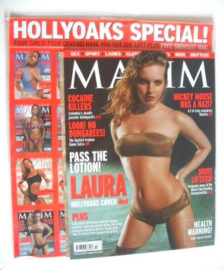 MAXIM magazine - Lesley Johnston cover (July 2001)
