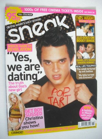 Sneak magazine - Gareth Gates cover (11-17 March 2003)