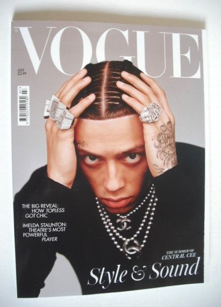 British Vogue magazine - July 2024 - Central Cee cover