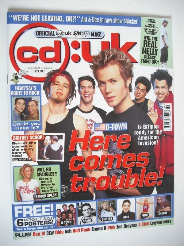 cd:uk magazine - O-Town cover (June 2001)
