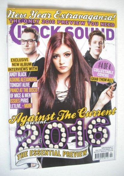 Rock Sound magazine - Against The Current cover (February 2016)