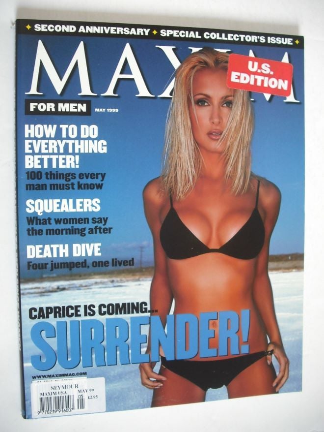 MAXIM magazine - Caprice cover (May 1999 - US Edition)